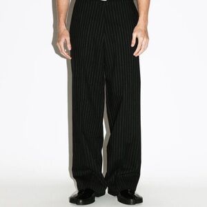 California Arts Cove Wide-Leg Trouser | Pinstripe